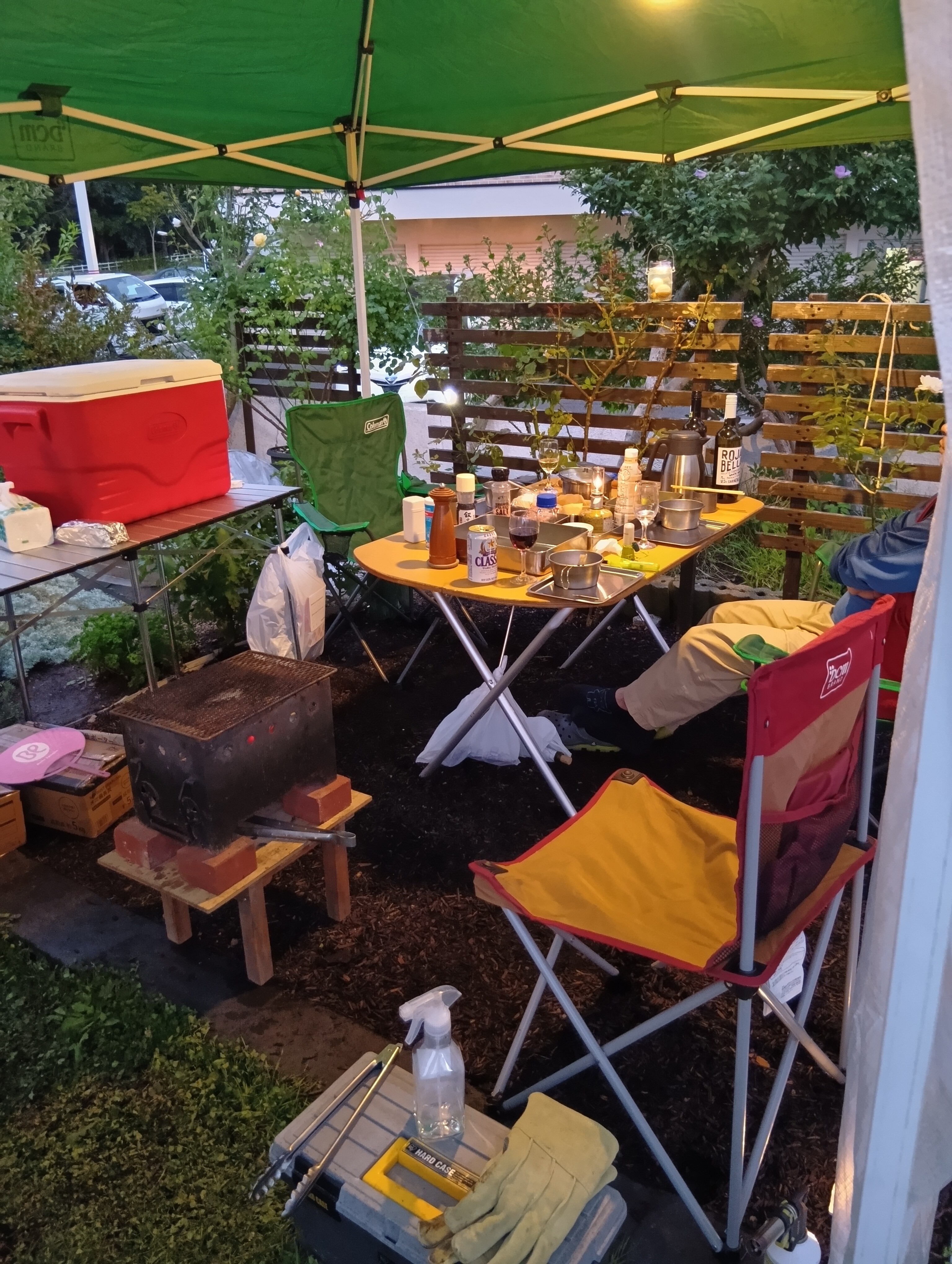 BBQセッティング完了